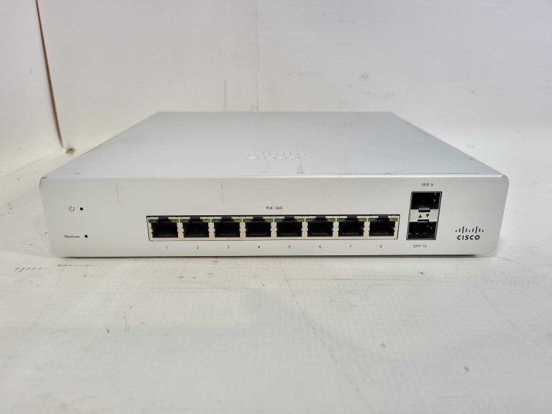 Cisco Meraki MS220-8P-HW 8 Port Ethernet Switch - UNCLAIMED $