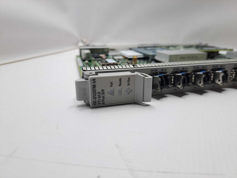 Nortel OC-3/12/STM-1/4 NTK513DAE5 8-Port SFP Card + 8x 1310nm Modules  )