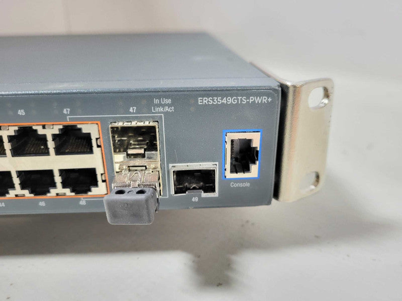 Avaya AL3500A16-E6 ERS3549GTS-PWR+ 48-Port Gigabit Ethernet Switch $