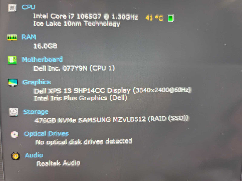 Dell XPS 13 9300 Touch-Screen i7-1065G7, 16GB DDR4, 512GB m.2 **READ Î²