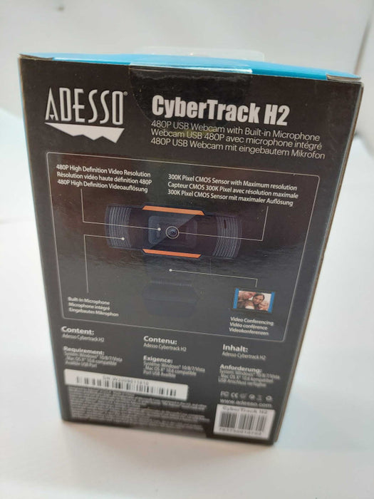 Adesso CyberTrack H2 480P USB Webcam  Q