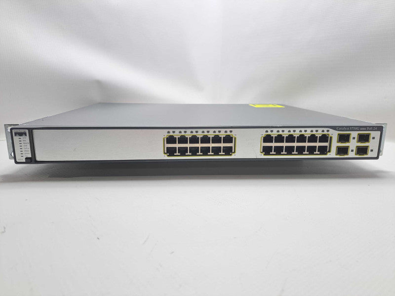 Cisco WS-C3750G-24PS-S 24 Port PoE Gigabit Network Switch )