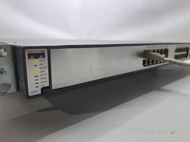 Cisco WS-C3750G-24PS-S 24 Port PoE Gigabit Network Switch )