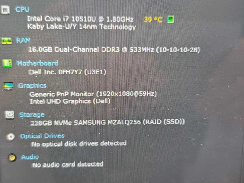 Dell Latitude 9410 2-in-1 i7-1065G7 @ 1.30GHz, 16GB DDR4, 256GB NVMe **READ Î²