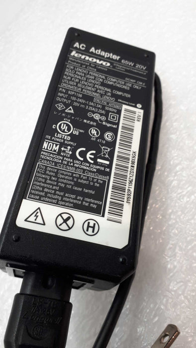 Genuine Original LENOVO 65W 20V 3.25A Fat Round Tip Power adaptor Q&