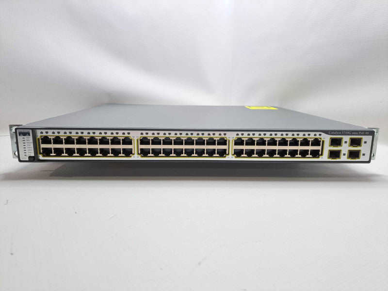 Cisco WS-C3750G-48PS-S 48 Port Gigabit POE Network Switch )