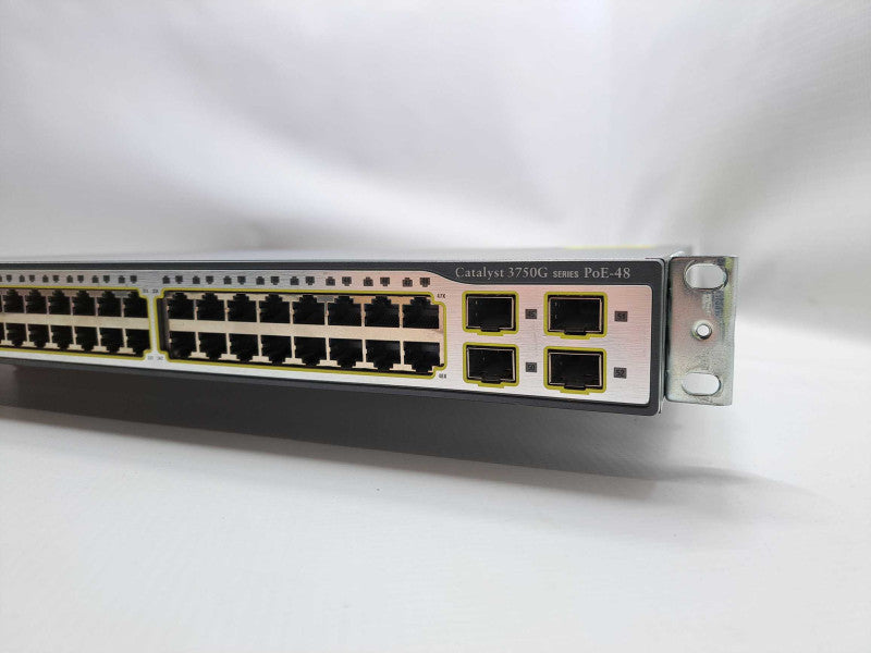 Cisco WS-C3750G-48PS-S 48 Port Gigabit POE Network Switch )