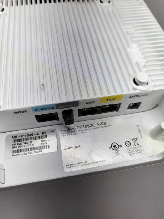 Cisco AIR-AP1852E-A-K9 Access Point | 4 Antenna