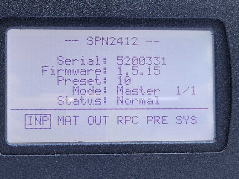 Lectrosonics SPN2412 Digital Matrix Audio Processor, 24 IN, 12 OUT
