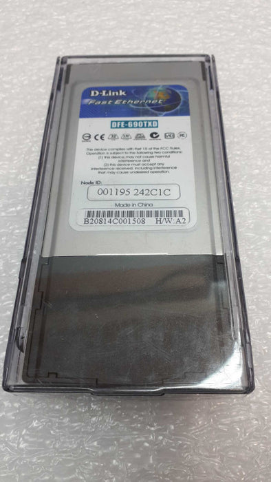 D-Link DFE-690TXD Fast Ethernet Notebook adapter 10/100mbps Cardbus PC Card &