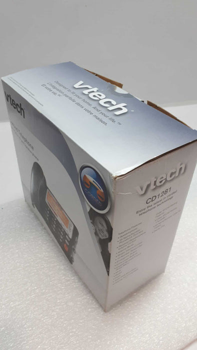 VTech CD1281 Corded Phone Caller ID Speakerphone function. Black Telephone &