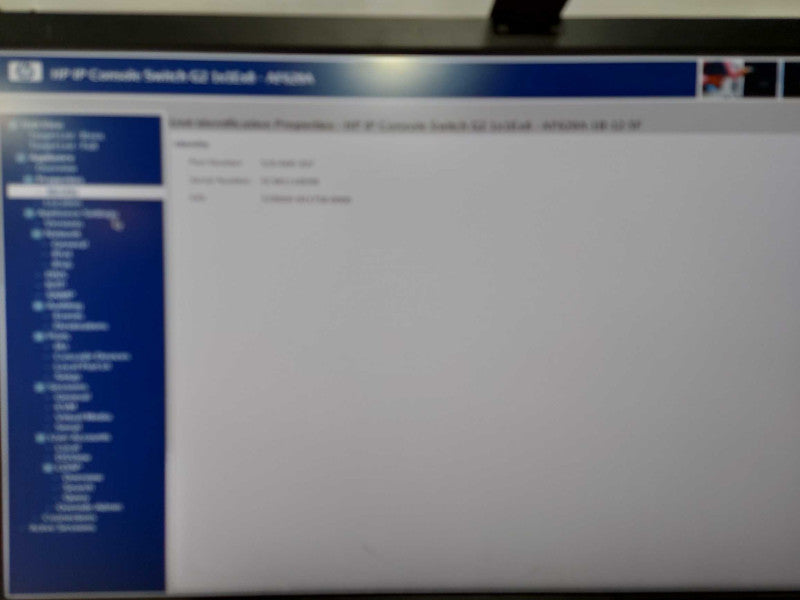 HP AF620A 1x1Ex8 KVM Console Switch 578714-001 580645-001 - Factory Reset #