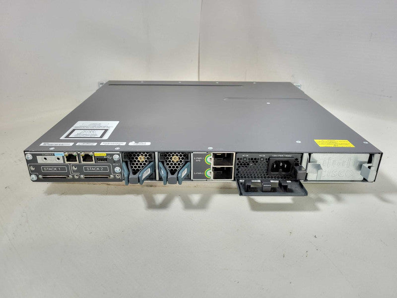 Cisco WS-C3750X-24P-S 24-Port PoE Gigabit Switch + C3KX-NM-10G Module Q$