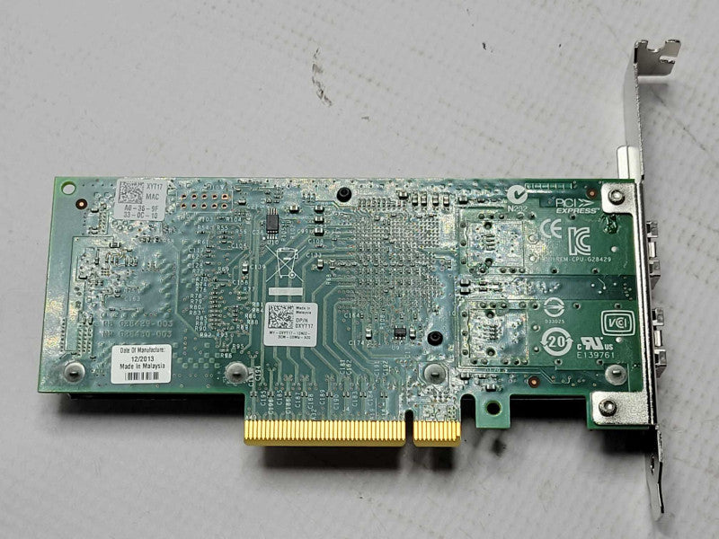 DELL 0XYT17 Intel X520-DA2 SFP+ 10G Network Adapter, FH Q_
