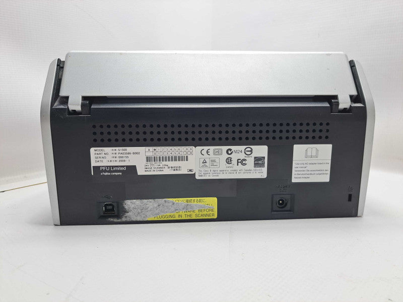 Fujitsu ScanSnap S1500 Color Duplex Document Scanner *READ* )