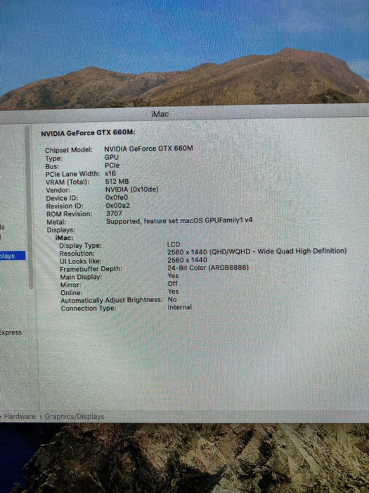 Apple iMac 27-Inch Late 2012 i5-3470S GeForce GTX 660 512MB 16GB RAM 1 TB HDD