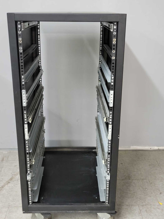 24U Server Rack with 22.5\\"x30\\"x45.7\\" (WxDxH), No Doors, READ _