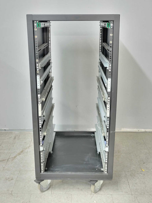 24U Server Rack with 22.5\\"x30\\"x45.7\\" (WxDxH), No Doors, READ _