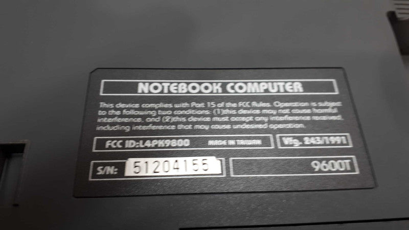 Linden Microtech Notebook  9600T VFG/1991 &