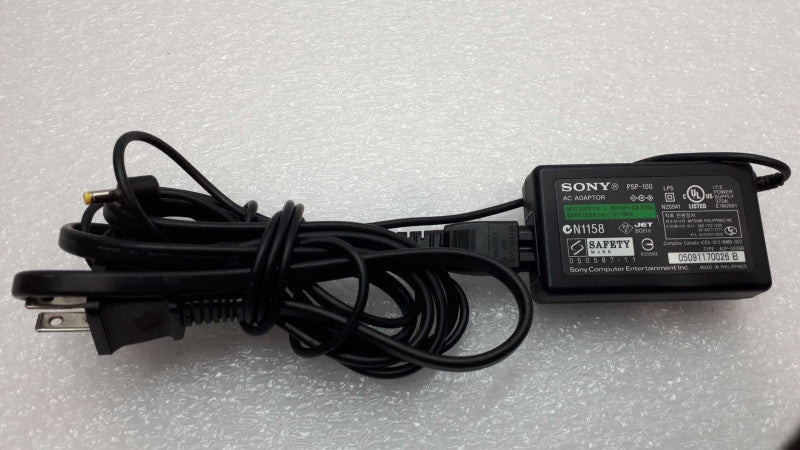 Genuine Sony PSP-100 AC Adapter Power Supply ACC-155 5V 2000ma cable plug &