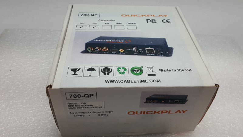 MediaStar 780 QP Quickplay Digital Media Decoder &