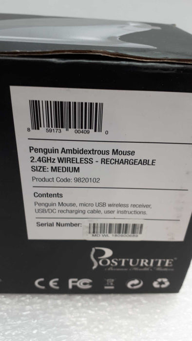 Penguin  Ambidextrous Vertical Mouse- No receiver &