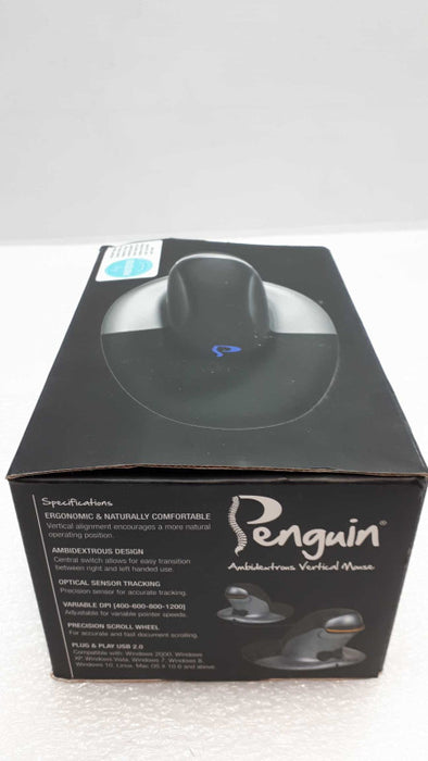 Penguin  Ambidextrous Vertical Mouse- No receiver &