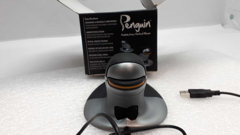 Penguin  Ambidextrous Vertical Mouse- No receiver &