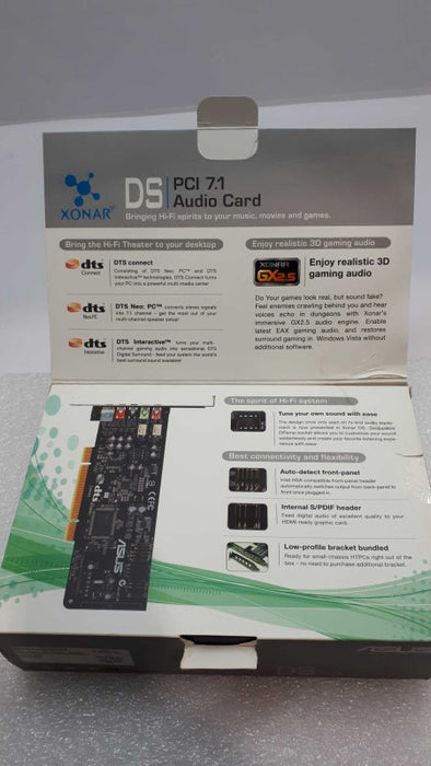ASUS Xonar DS PCI 7.1 Audio Internal Sound Card For  PC &