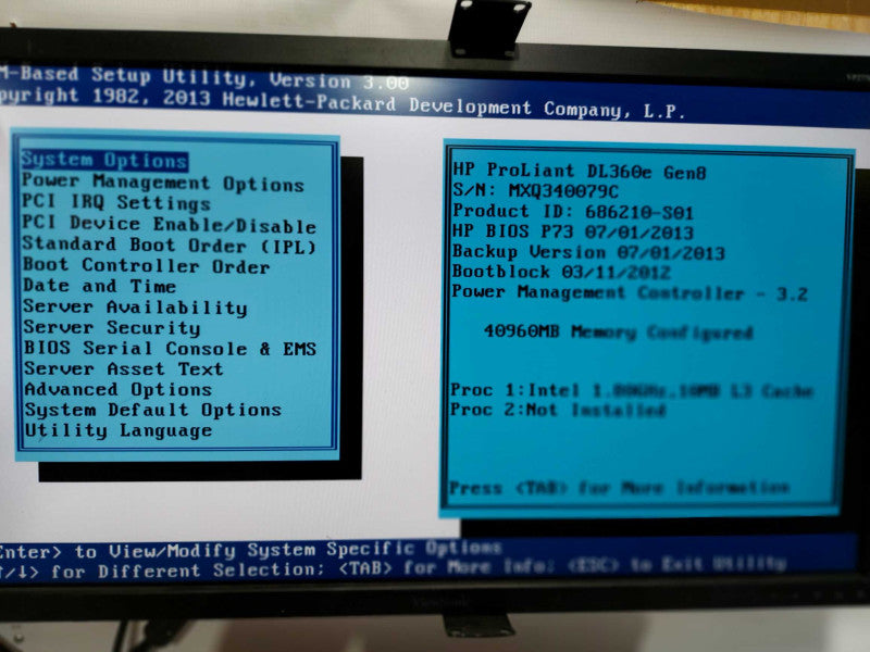HP Proliant DL360e Gen8 Xeon E5-2403 @ 1.80ghz / 40gb ram / H220i Ctrl #