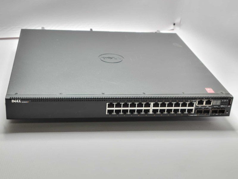 Dell Networking N3024P 24-Port PoE  Gigabit Network Switch 2x PSU _