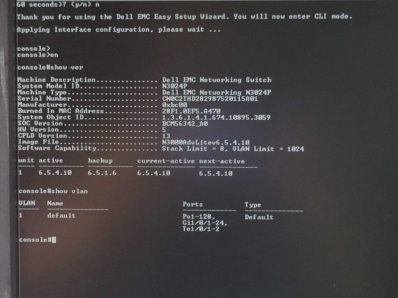 Dell Networking N3024P 24-Port PoE  Gigabit Network Switch 2x PSU _