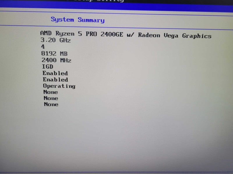 LENOVO THINKCENTRE M715q - AMD Ryzen 5 PRO 2400GE | 8GB | NO HDD (READ)