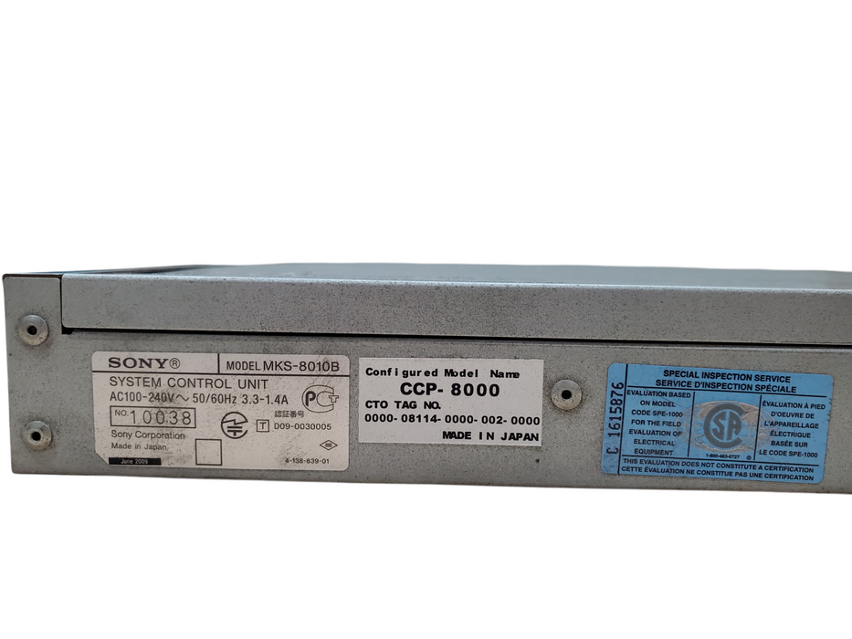 Sony MKS-8010B System Control Unit *READ*