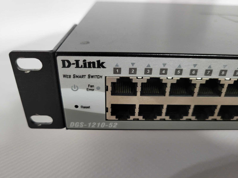 D-Link DGS-1210-52 Ethernet 48-Port Gigabit Smart Rackmount Network Switch !