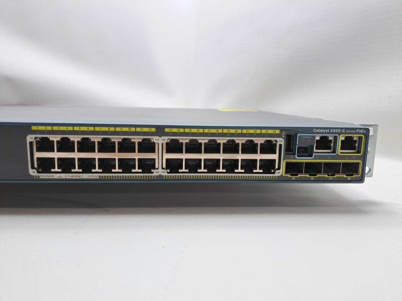Cisco Catalyst 2960-S Series PoE+ WS-C2960S-24PS-L Gigabit PoE Switch )