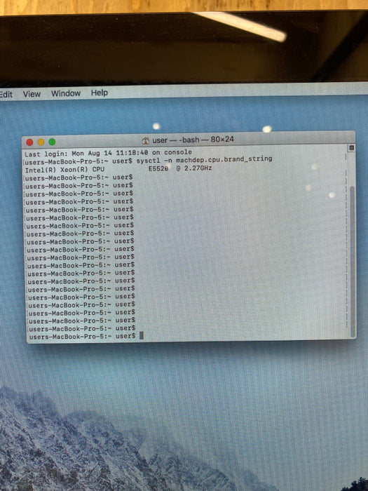 Apple Mac Pro 2009 2 x XEON E5520 @2.26GHz GeForce GT120 512MB 16GB RAM 640GB