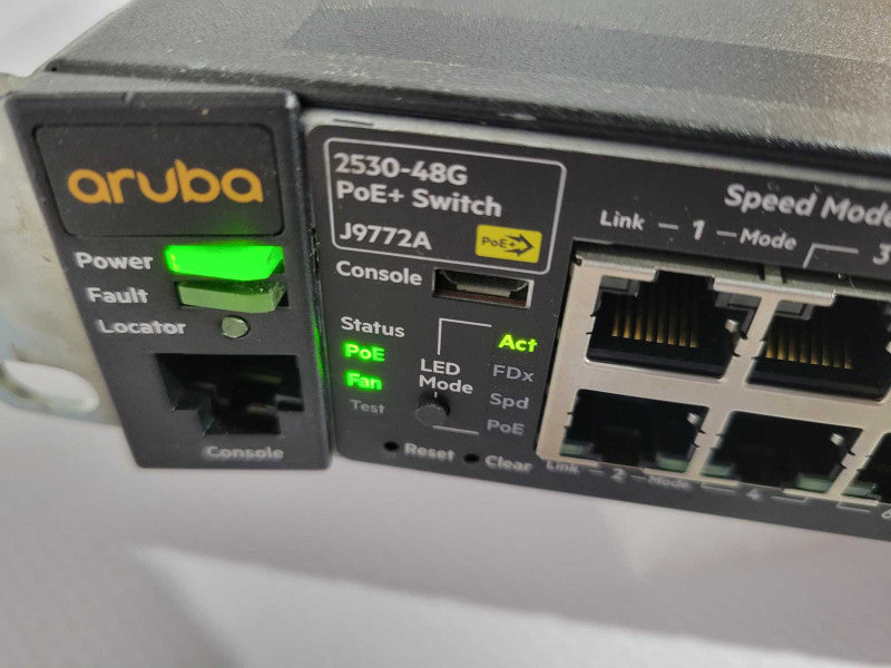HPE J9772A 2530-48G PoE+ 48 Port Managed Gigabit Switch !