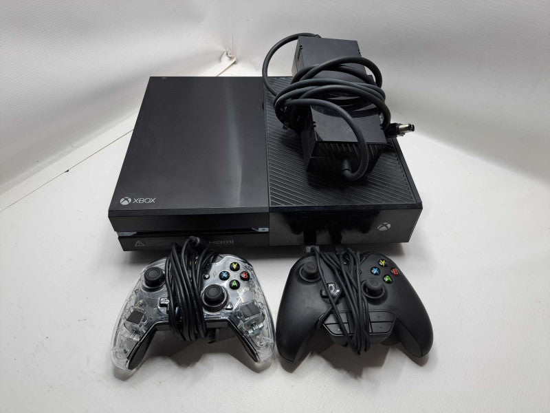 XBOX ONE 500GB Black Console w/ 2x Controllers *READ* )