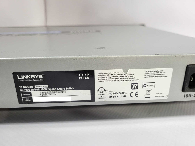Linksys SLM2048 48-Ports External Switch Managed $
