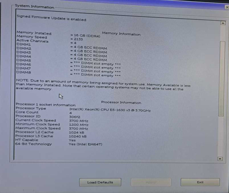 Dell Precision 5810 1x Xeon E5-1630 v3 @ 3.70GHz 16GB DDR4 K2200 GPU  )