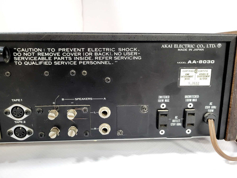 Vintage AKAI Stereo Receiver AA-8030 $