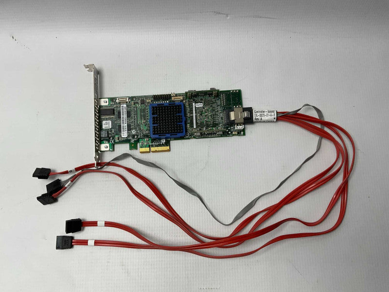 Adaptec ASR-3405 128MB 4 Port PCIe SATA RAID Controller with cables  -