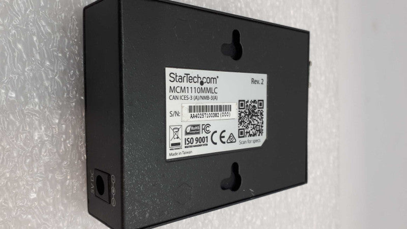StarTech Gigabit Ethernet fiber media converter - 850nn MM LC - 550m MCM1110M &