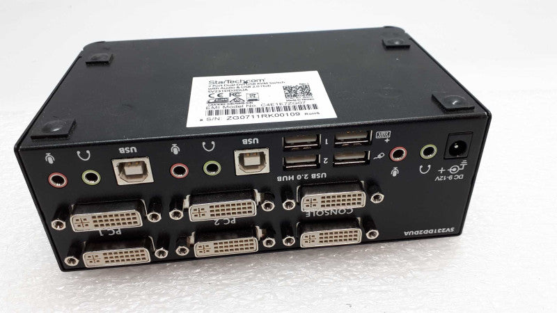 StarTech.com 2 Port  Dual Monitor KVM Switch USB with Audio SV231DD2DUA &