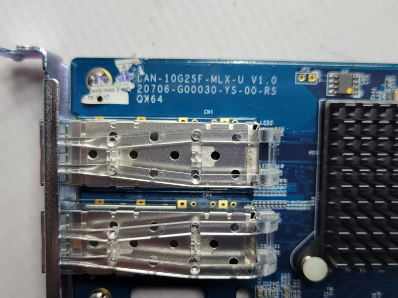 QNAP 10 GbE 2 x SFP Network Expansion Card LAN-10G2SF-MLX-U, LP _