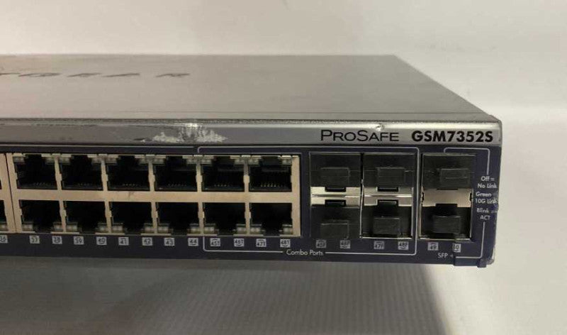Netgear ProSafe GSM7352S V2 Gigabit 48 port network switch Q#