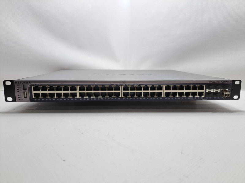 Netgear ProSafe GSM7352S V2 48 Port Gigabit Switch w/ 10G SFP UpLink  Q)