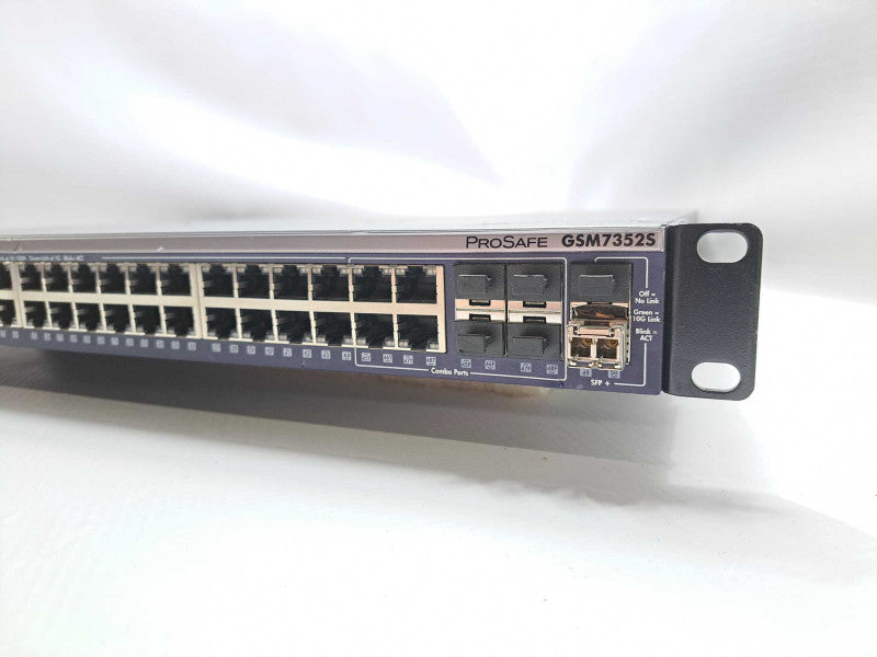 Netgear ProSafe GSM7352S V2 48 Port Gigabit Switch w/ 10G SFP UpLink  Q)