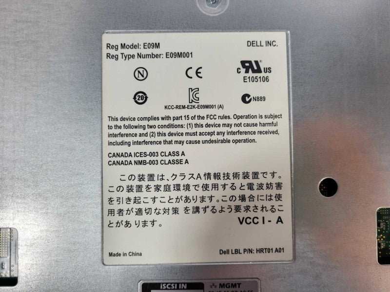 Dell EqualLogic Type 12 E09M001 E09M PS4100 Control Module Q$